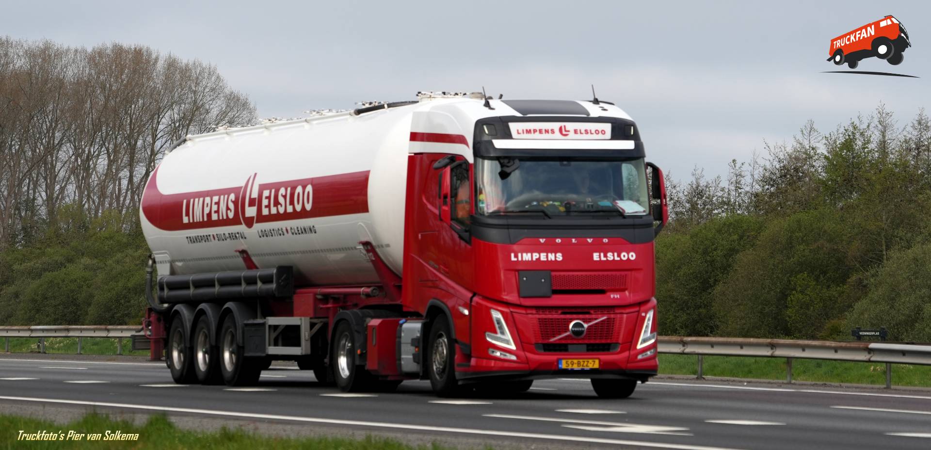 Volvo FH5 Aero bij A28 Veeningen