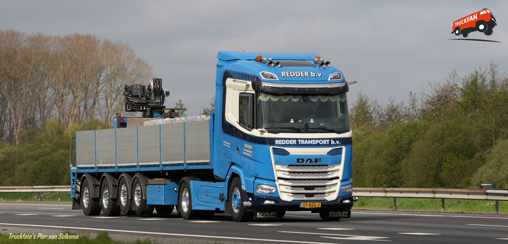 DAF XG truck bij A28 Veeningen