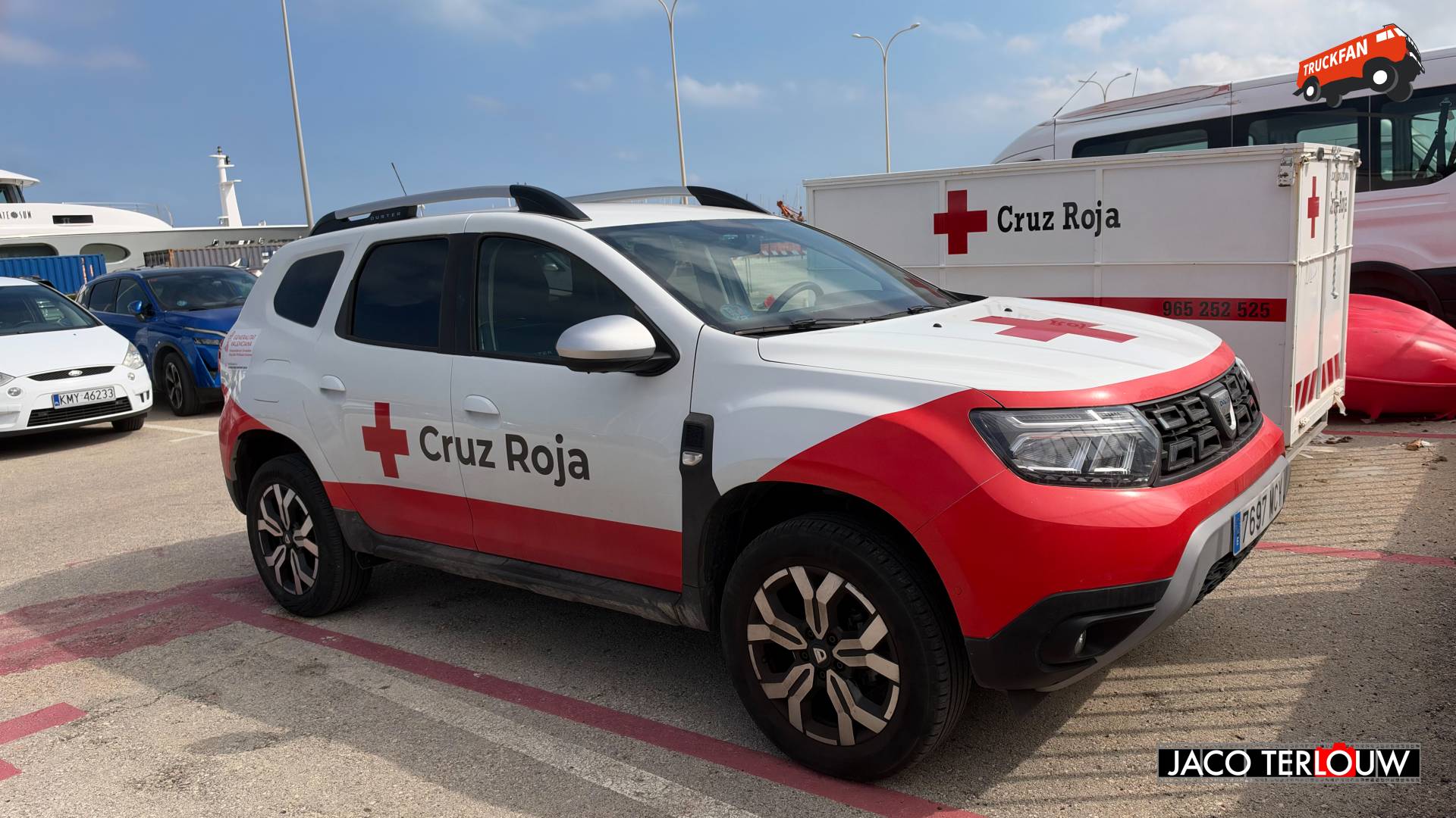 Rode Kruis Dacia Duster in Dénia