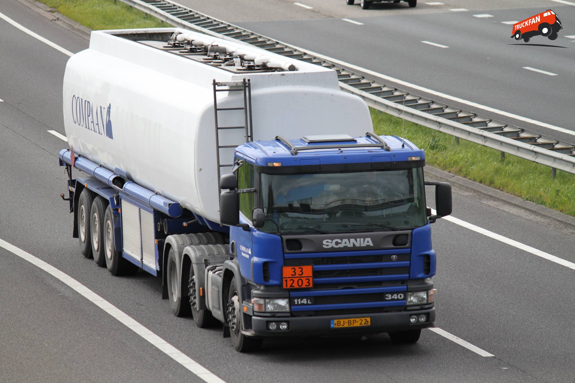 Scania 114 vrachtwagen van Compaan