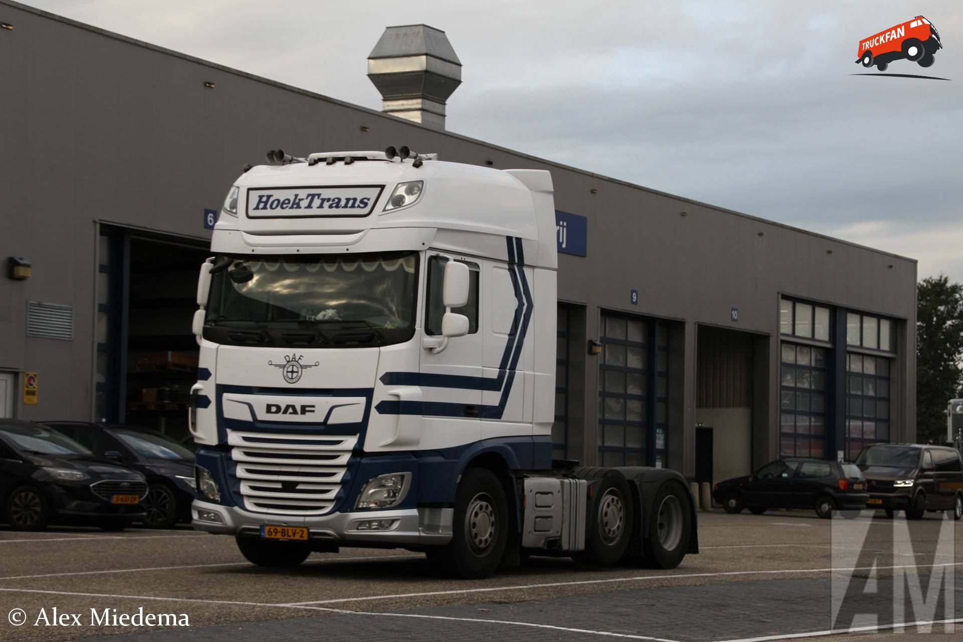 DAF XF vrachtwagen van HoekTrans bij ESA Marum