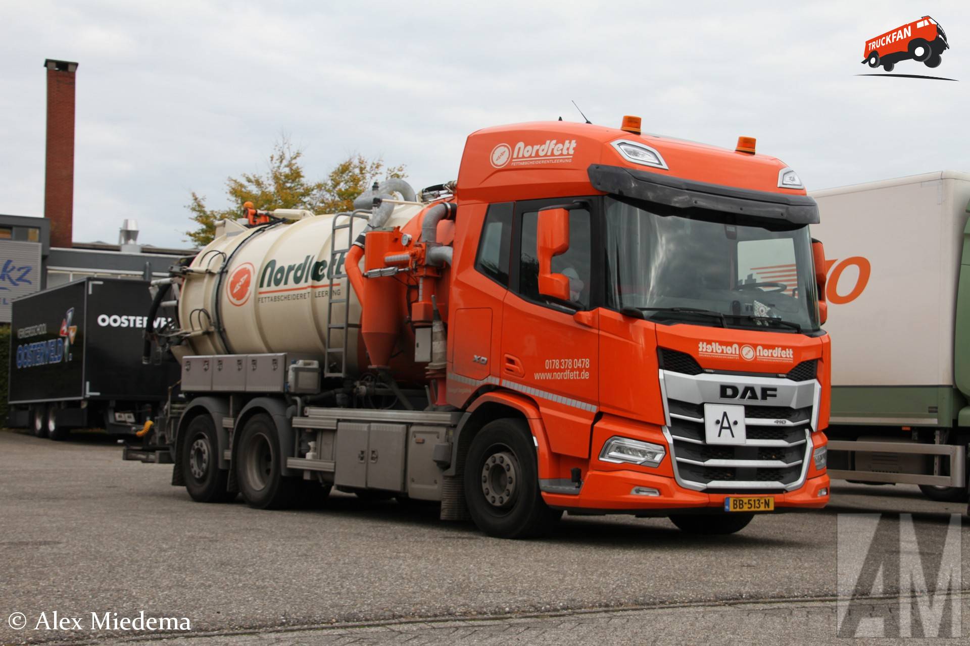 DAF XD truck eigendom van Nordfett bij ESA Groningen