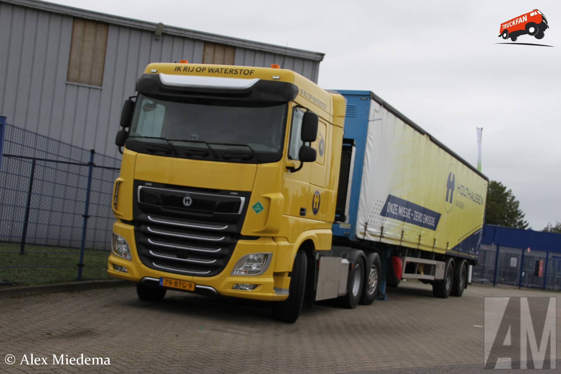 Holthausen waterstoftruck die het bedrijf zelf inzet
