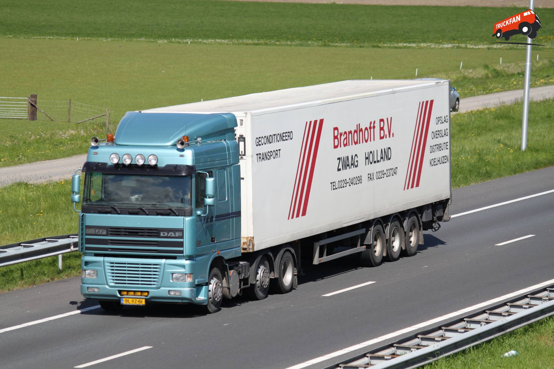 DAF XF95 vrachtwagen van Brandhoff