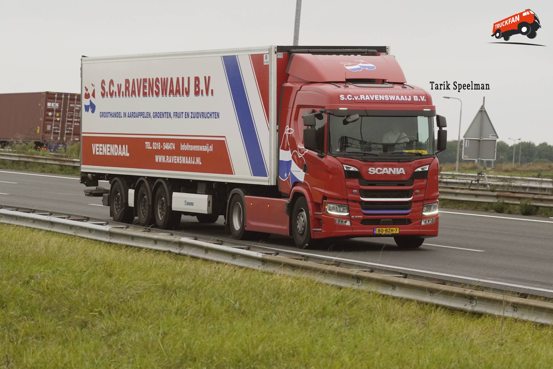Scania G370 vrachtwagen met kenteken 80-BZH-7