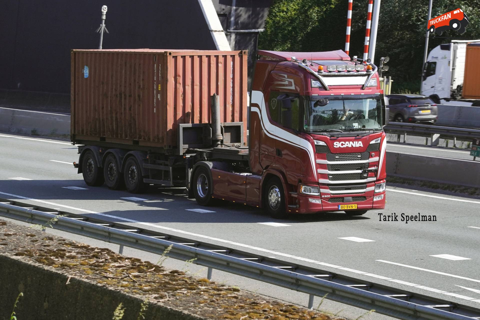 Scania S500 vrachtwagen met kenteken 80-BVN-5