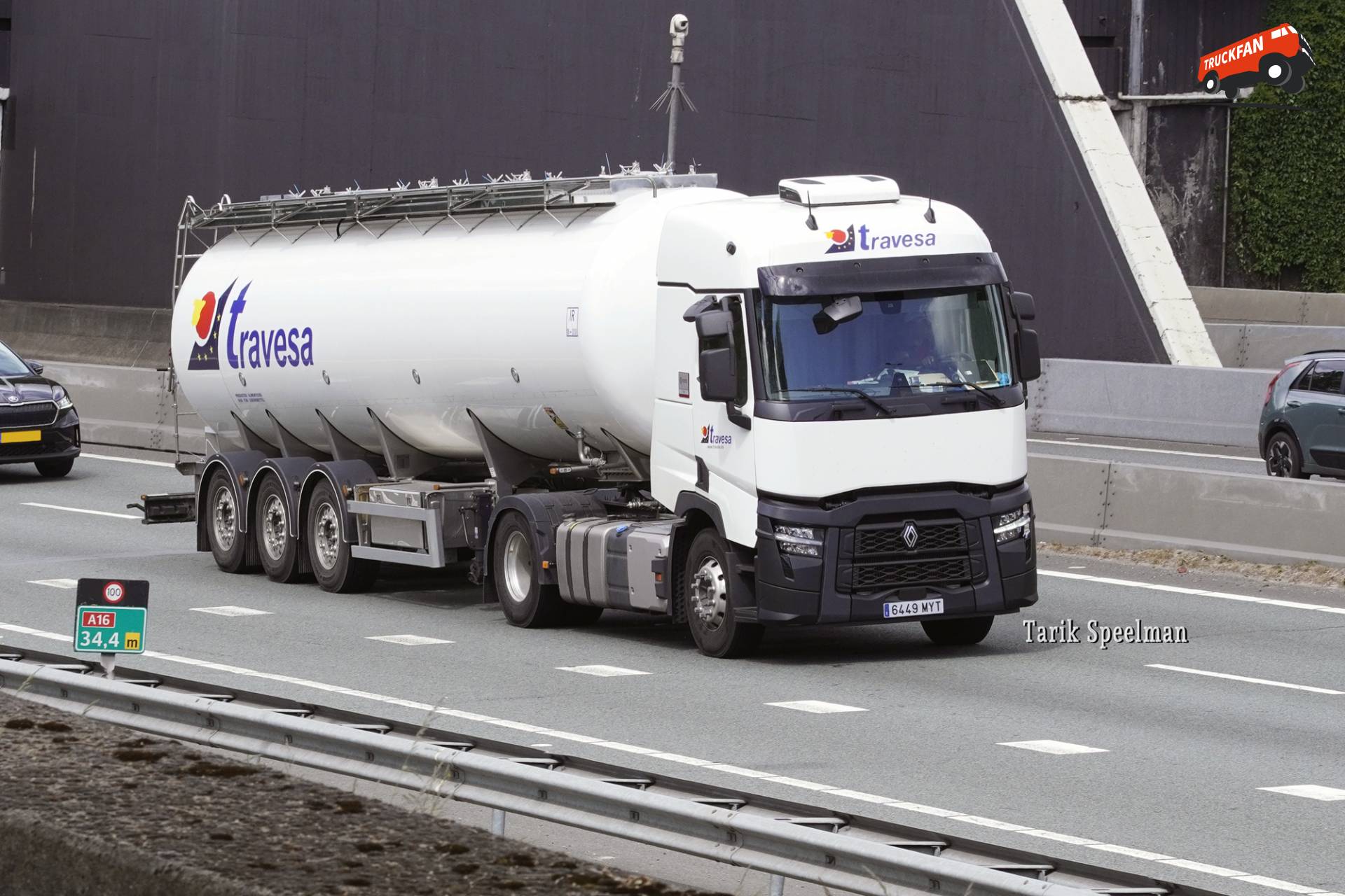 Renault T-Serie Evolution vrachtwagen nummer 6449 MYT
