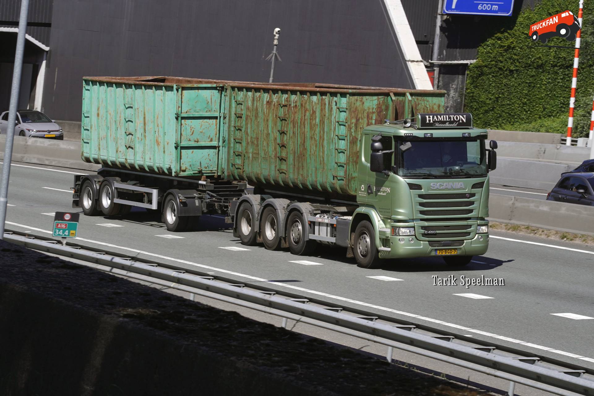 Scania G450 vrachtwagen met kenteken 70-BGD-7
