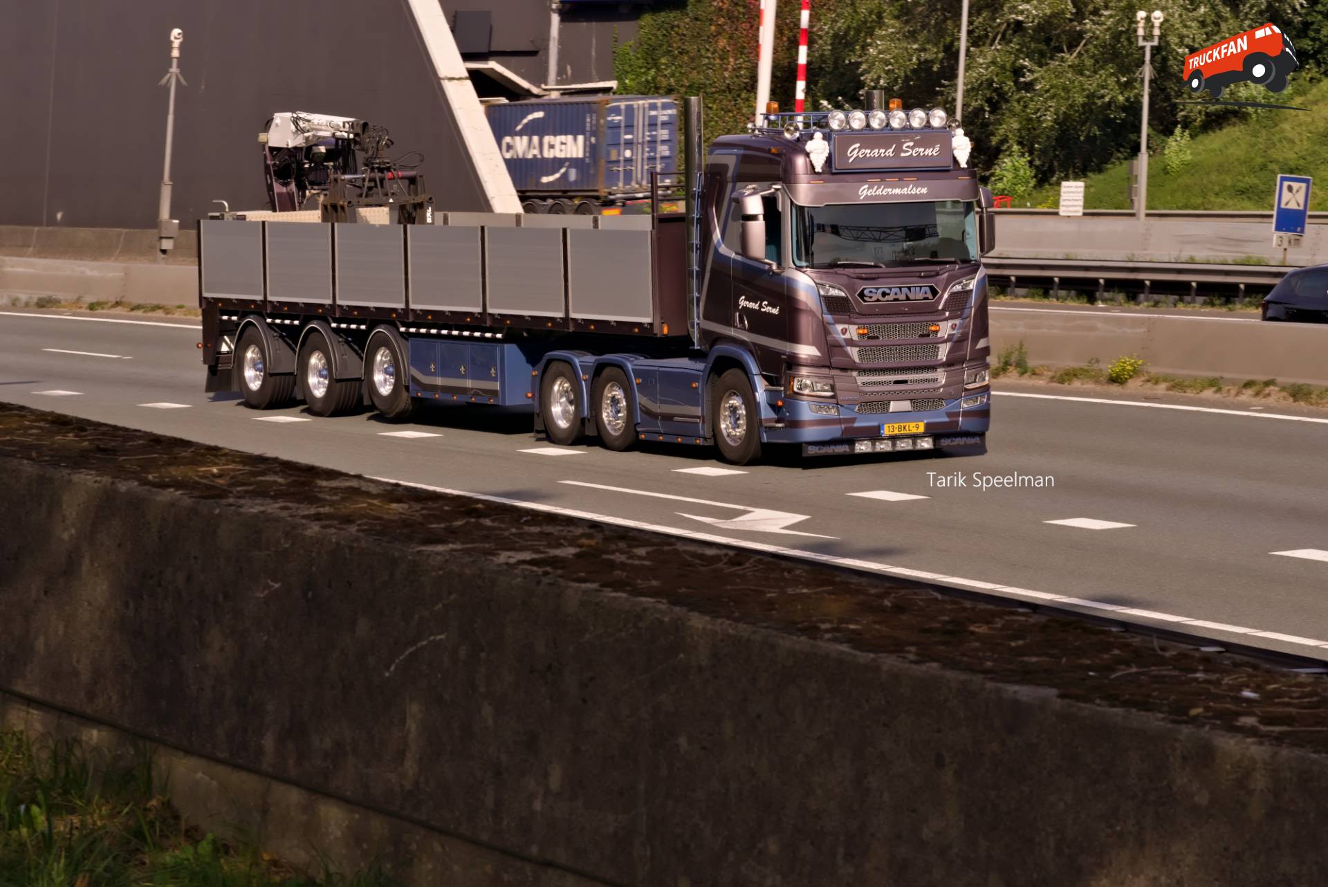 Scania R650 vrachtwagen met kenteken 13-BKL-9