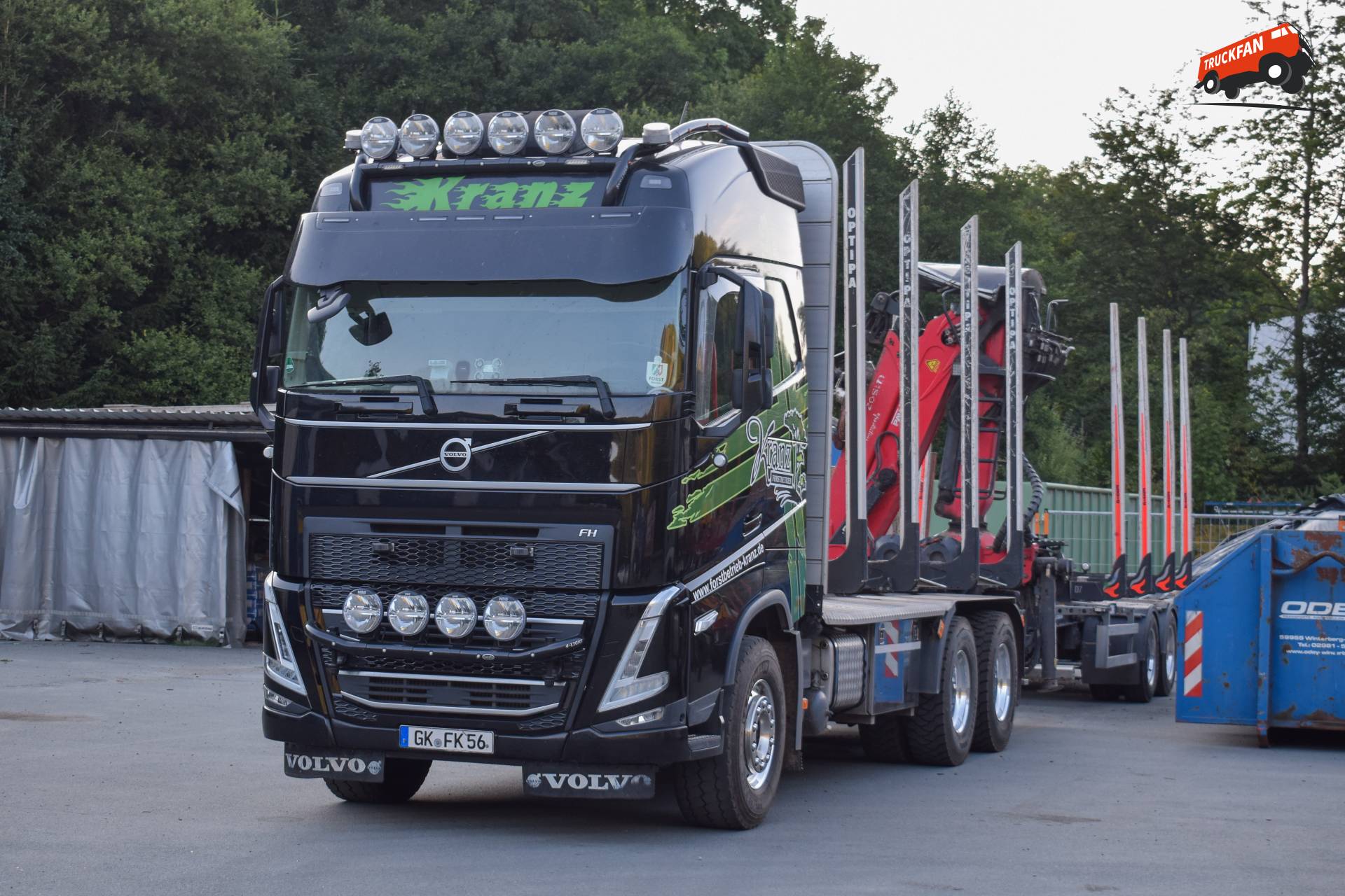 MAN TGX 3rd Gen truck with license plate 94-BVS-7