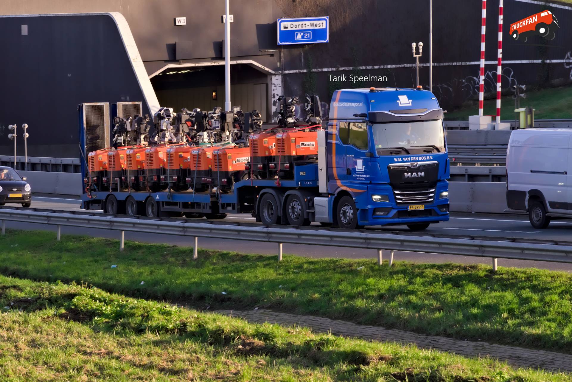 MAN TGX 3rd Gen truck with license plate 94-BVS-7