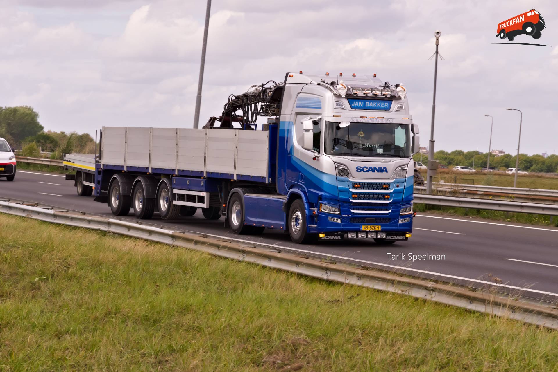 Scania r460 van Jan Bakker op de A15