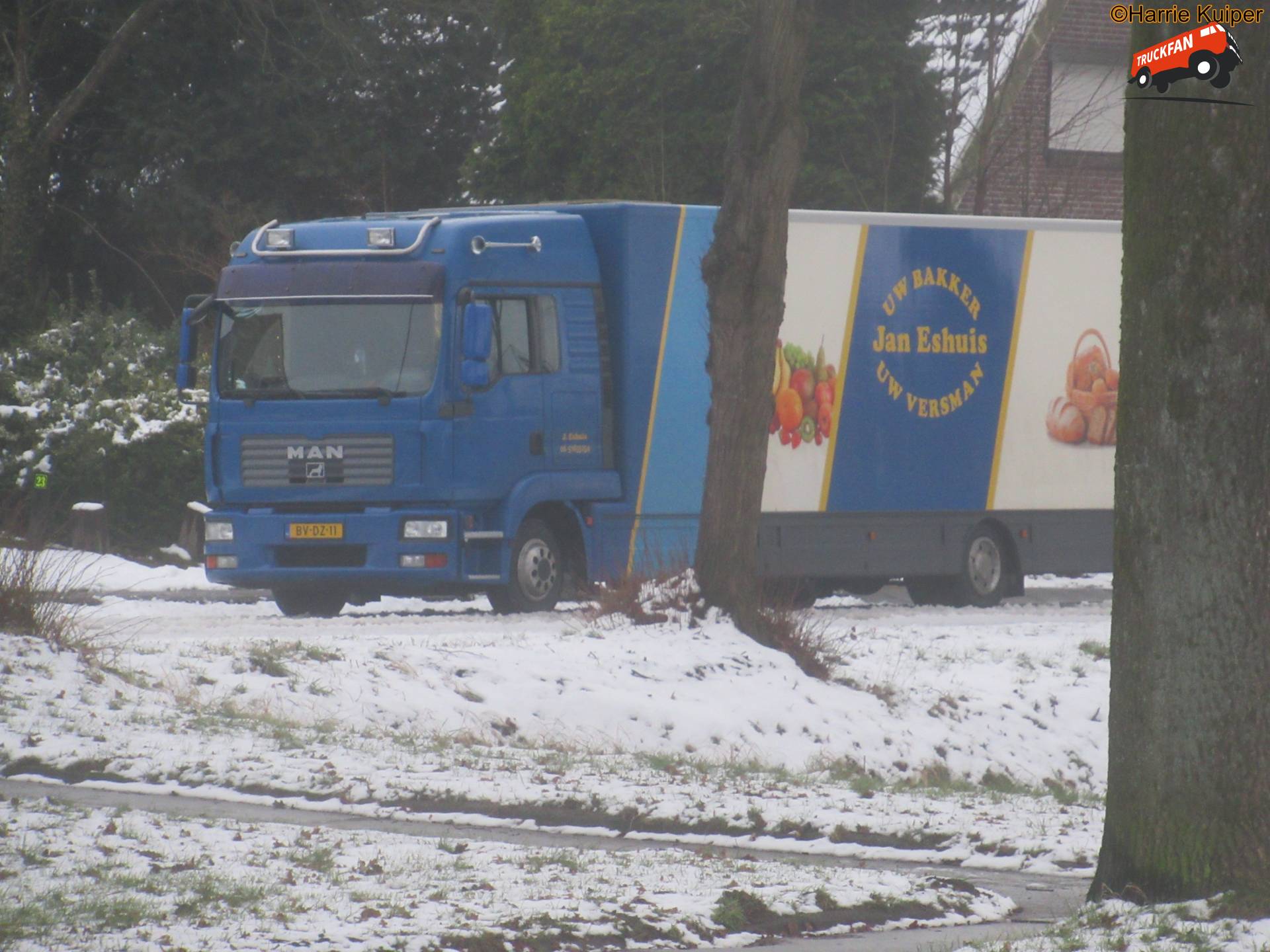 MAN TGL verkoopwagen van Bakker Eshuis in Roswinkel