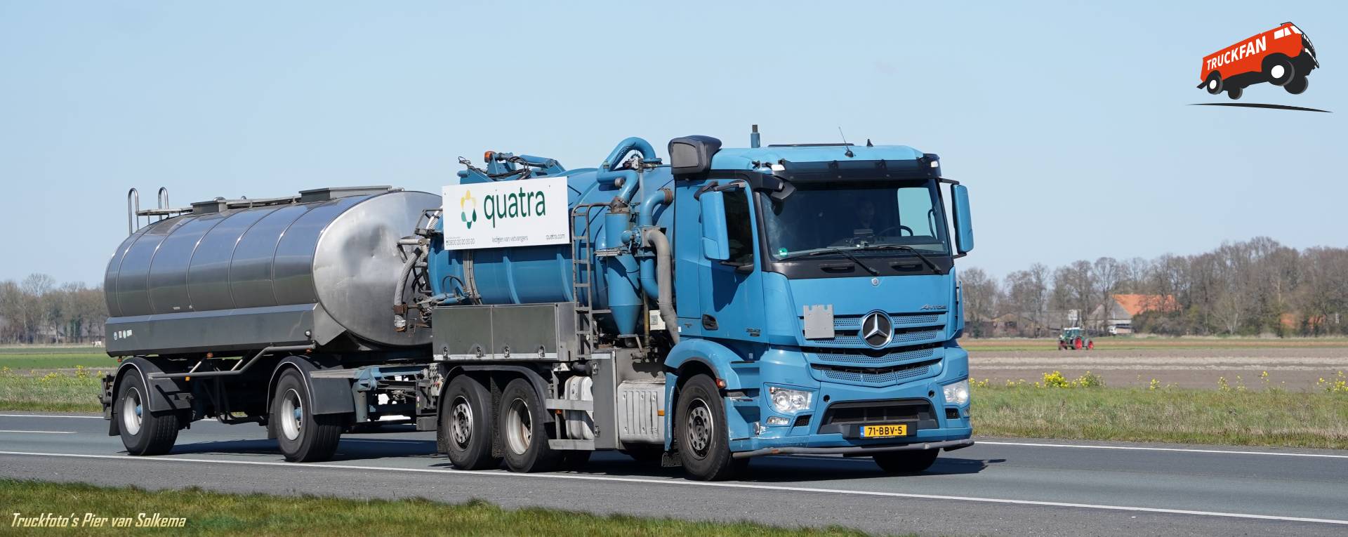 Mercedes Benz Actros bij A6 Lemsterhop