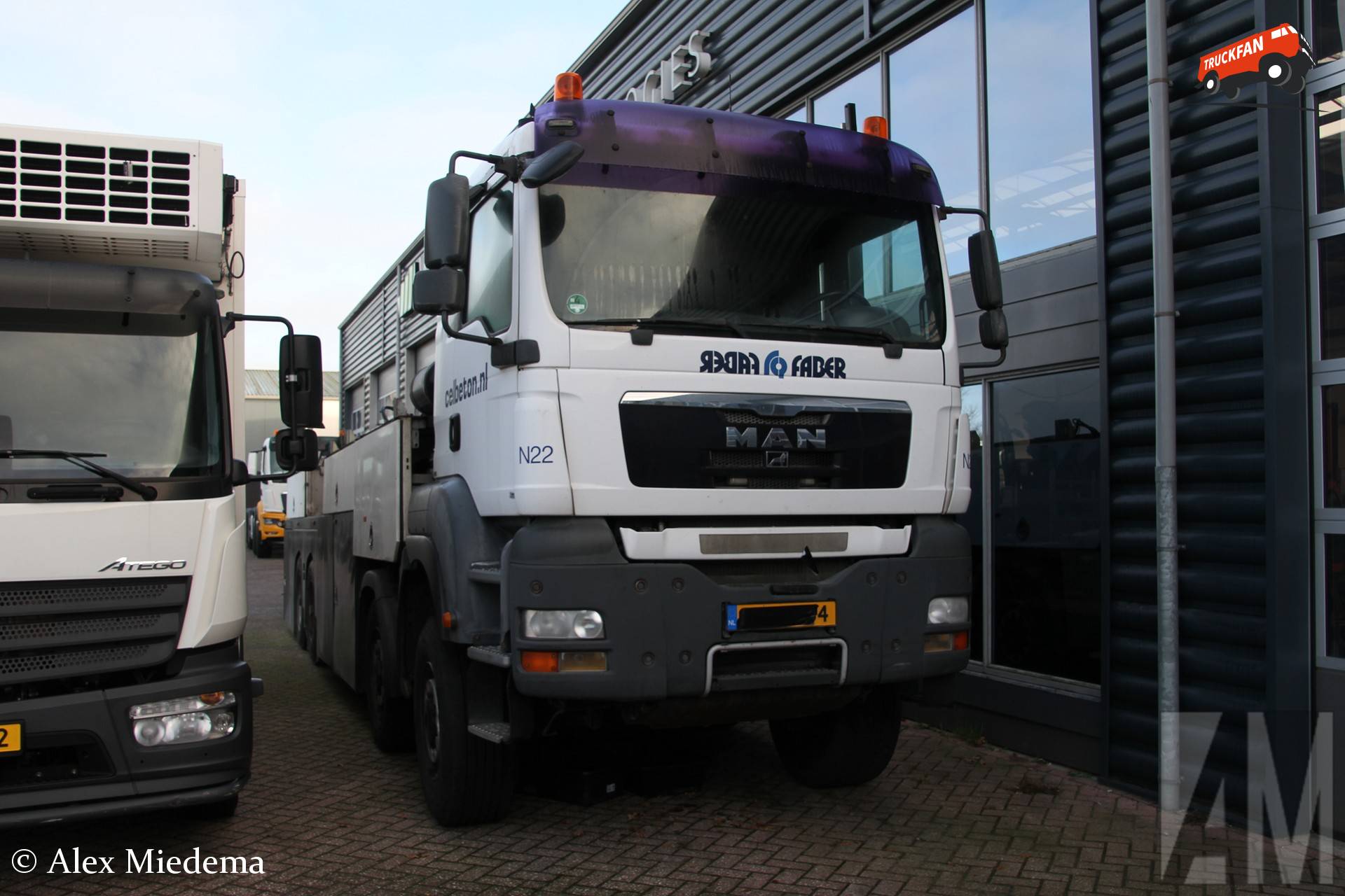 WVT TGS 8x4 schuimbetontruck van Faber bij Wierda, Joure – 28 december 2025