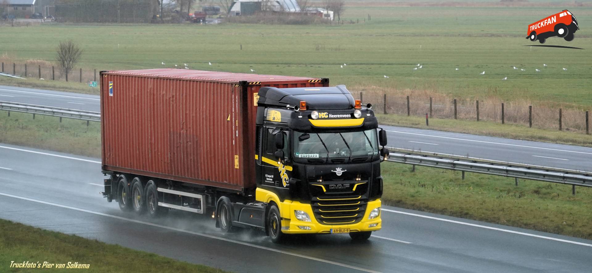 DAF XF truck at A6 Heideskar