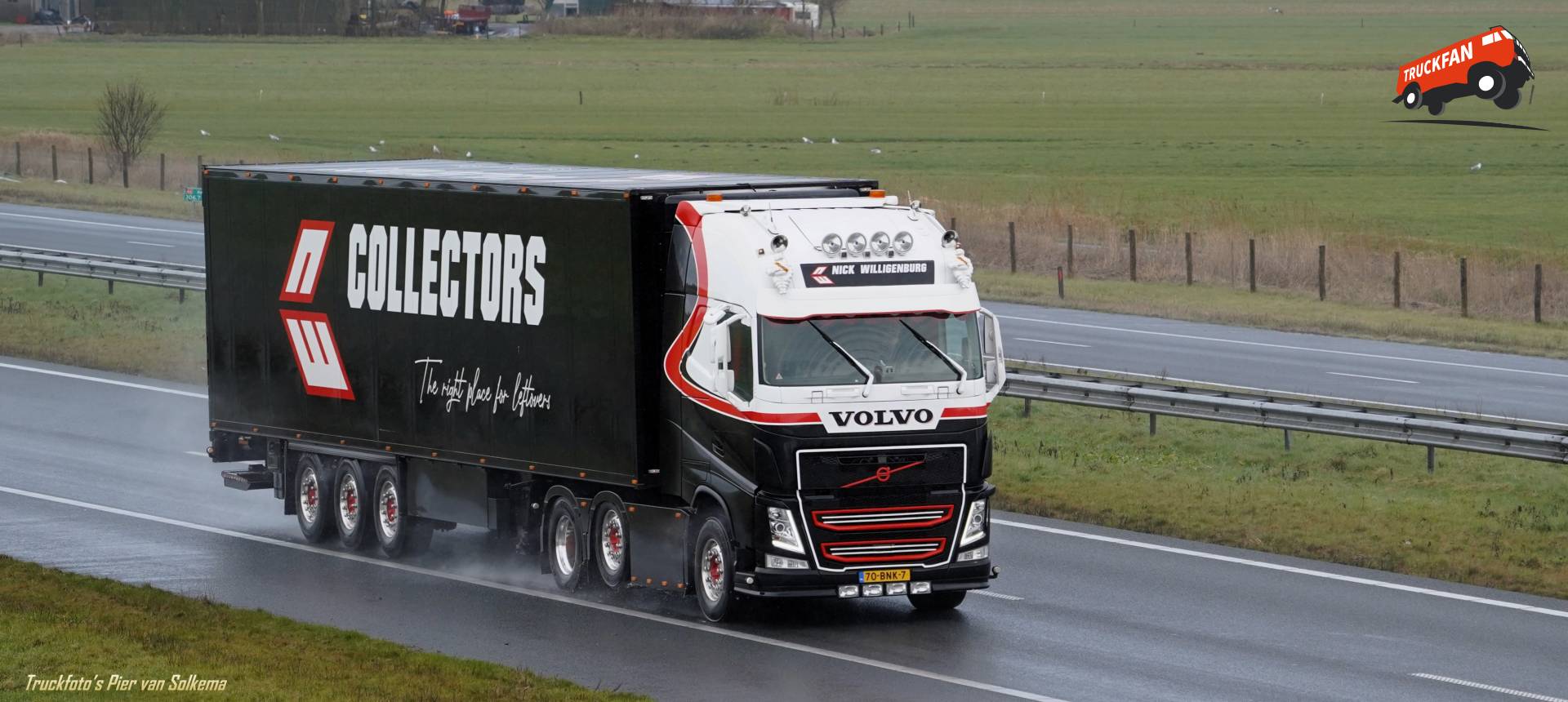 Volvo FH4 truck on A6 Heideskar
