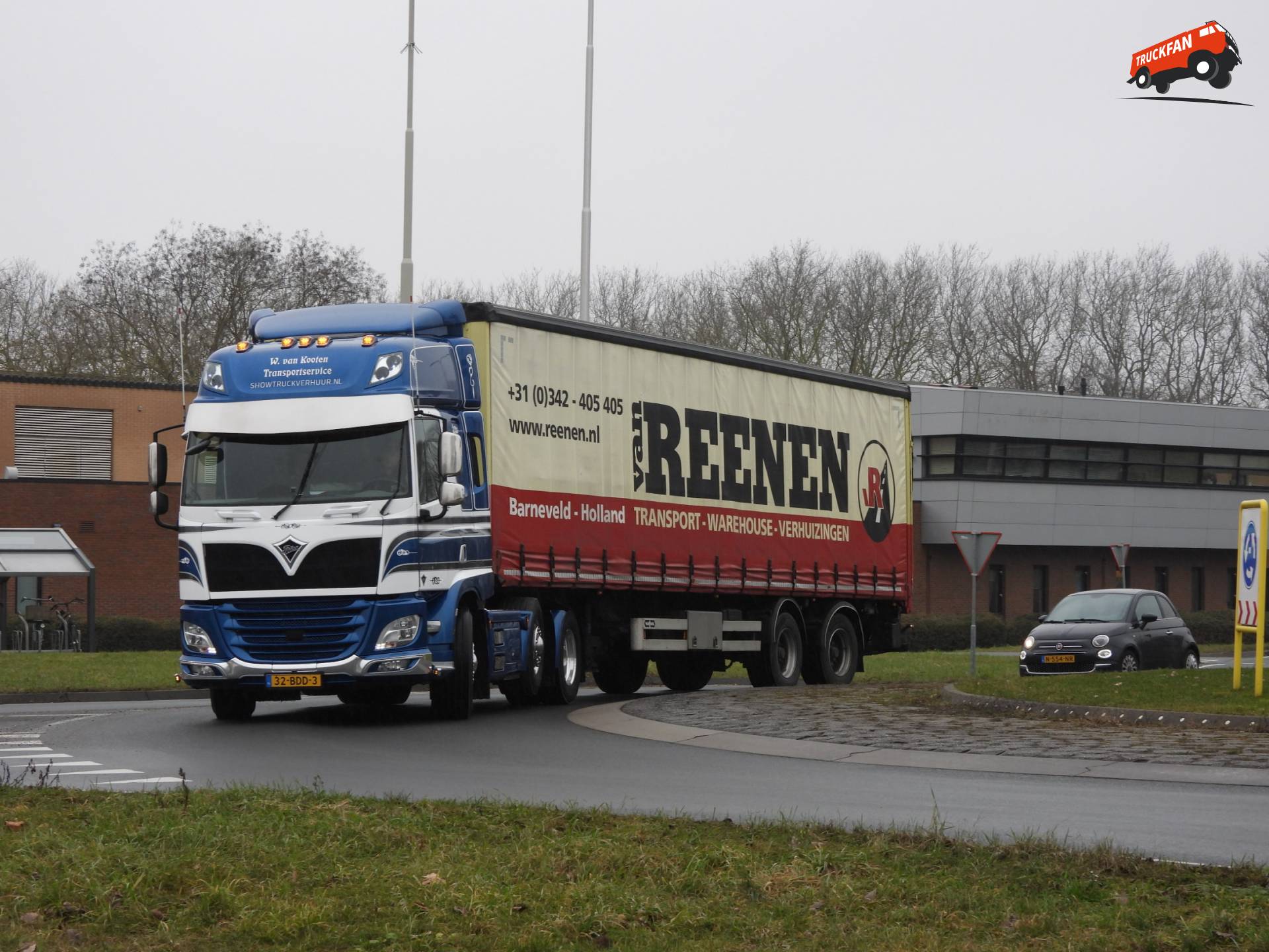 DAF CF 440 FTG truck van 2013 met Foden grill