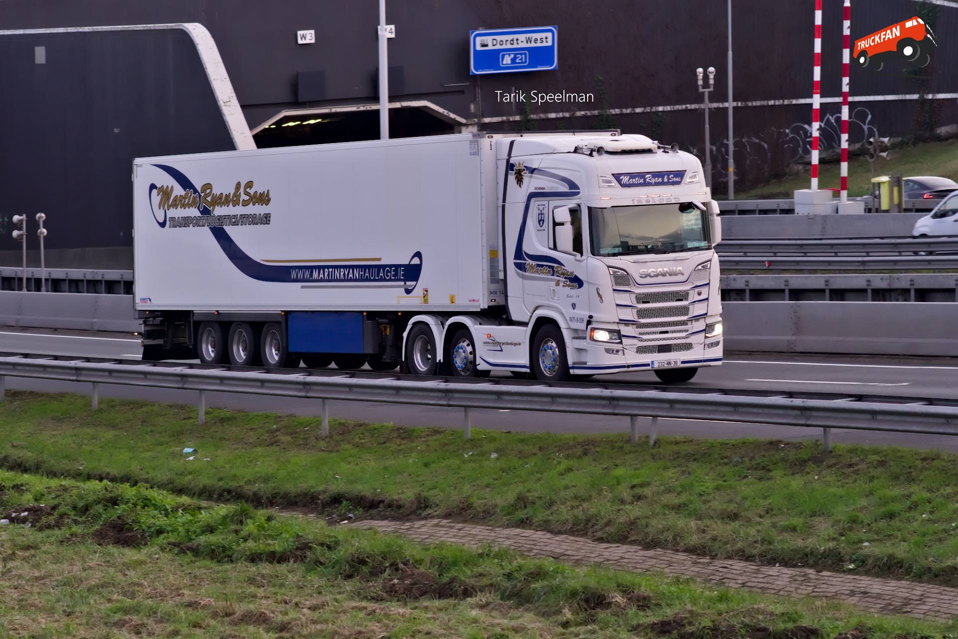 Scania R500 van Martin Ryan Haulage uit Ierland