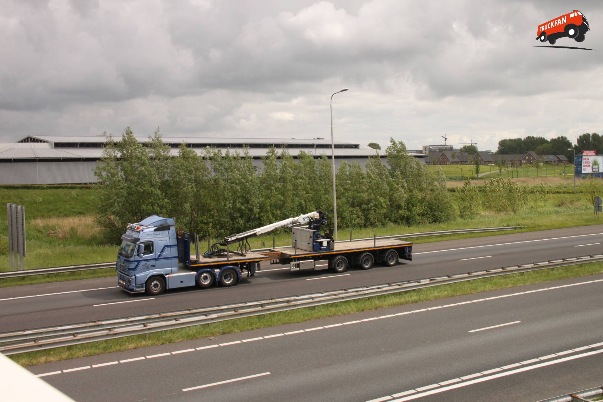 Volvo FH vrachtwagen van Jan Rietveld op de weg