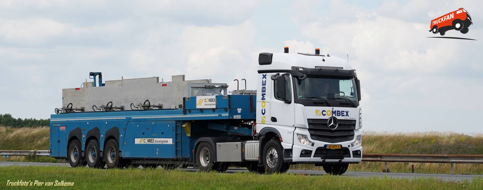 Bedrijfstransport in actie op de locatie