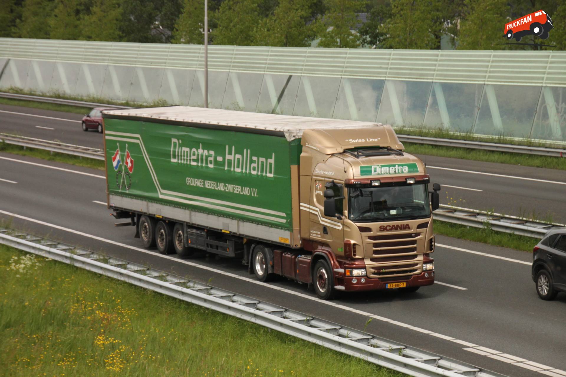 Scania R440 vrachtwagen van Dimetra vastgelegd door Vincent Smit