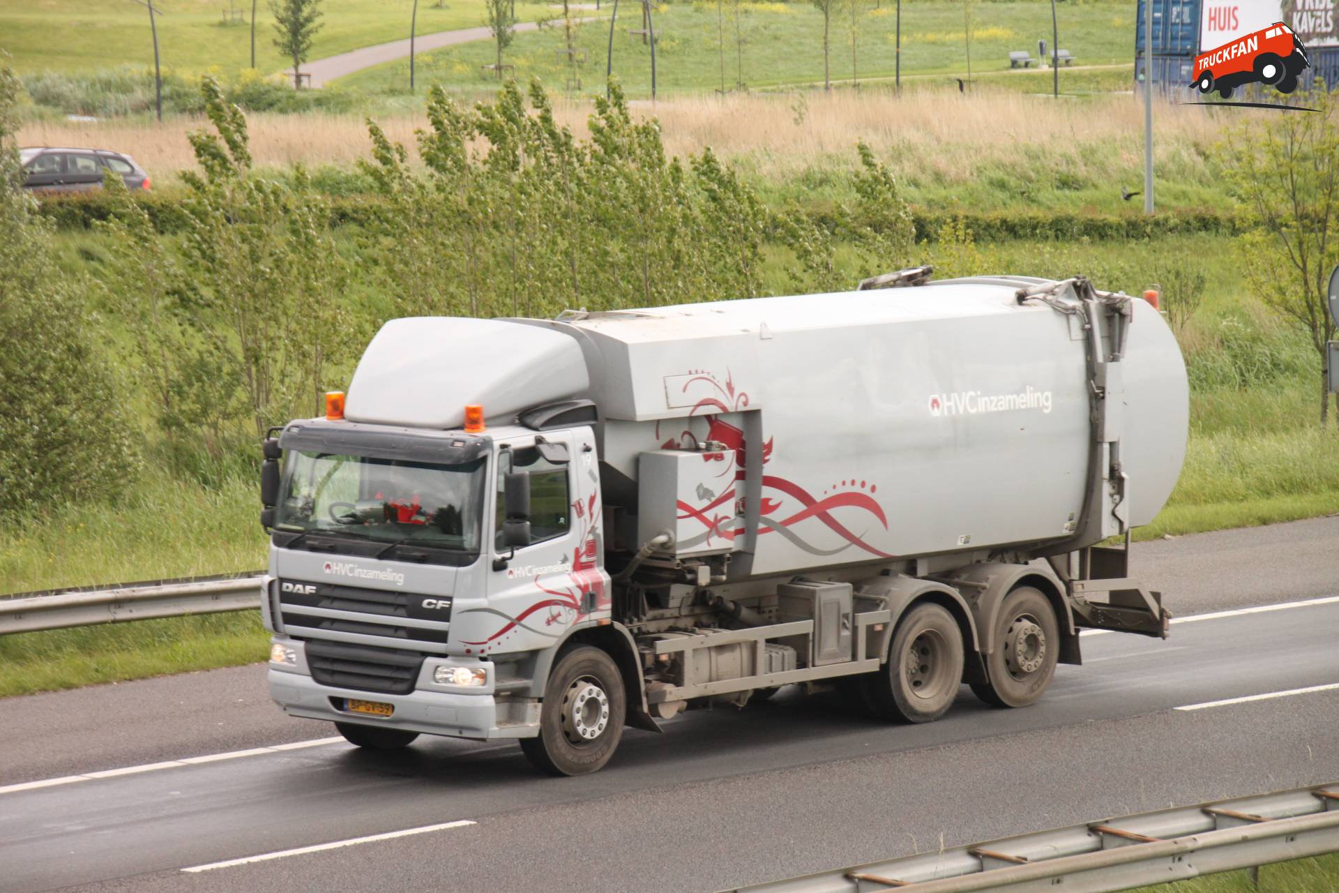 DAF CF75 vrachtwagen van HVC gefotografeerd door Vincent Smit