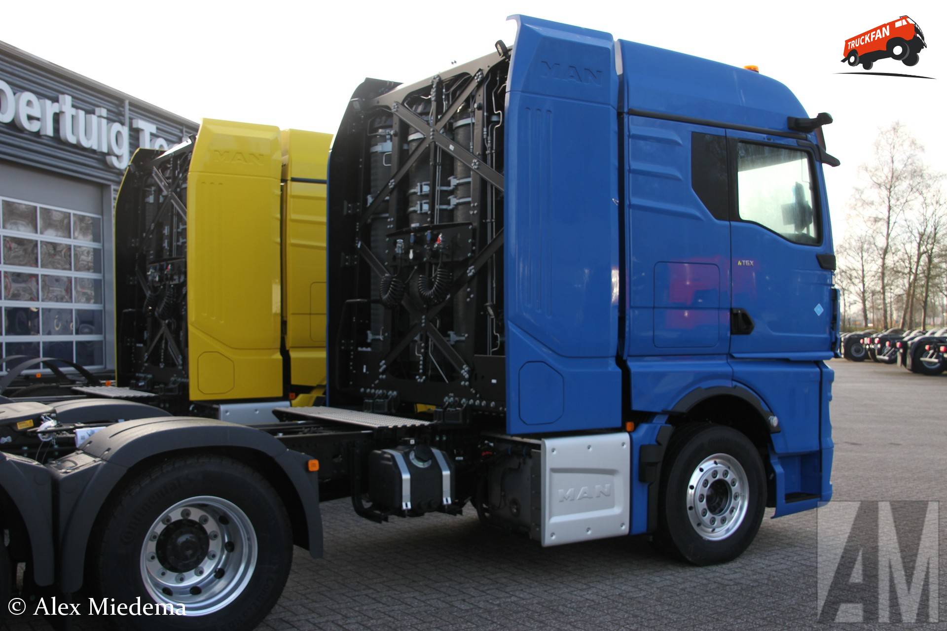 MAN hTGX waterstoftruck in Wierda Joure, winter 2025