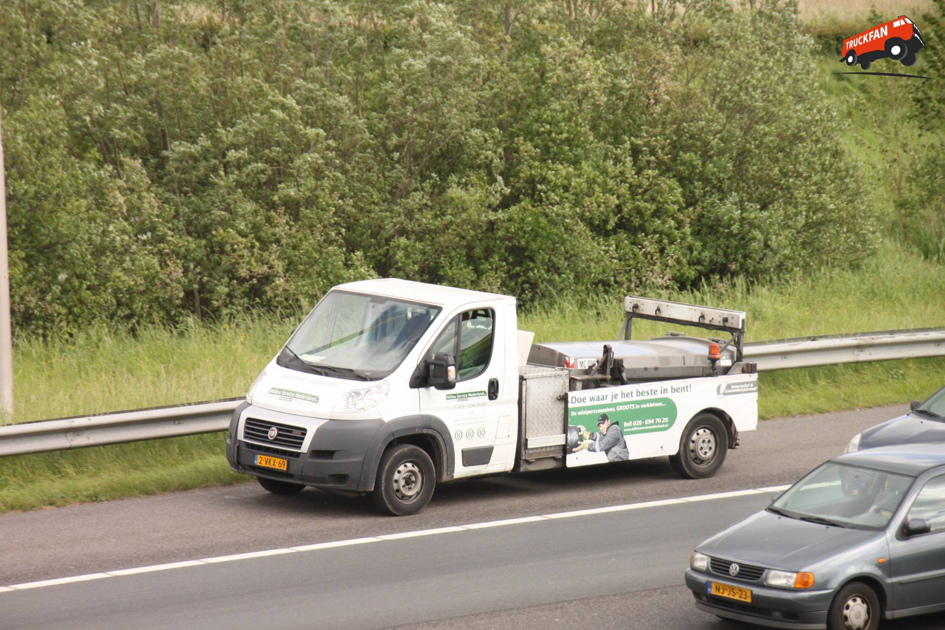 Fiat Ducato gebruikt door Milieu Service Nederland op 12 mei 2014