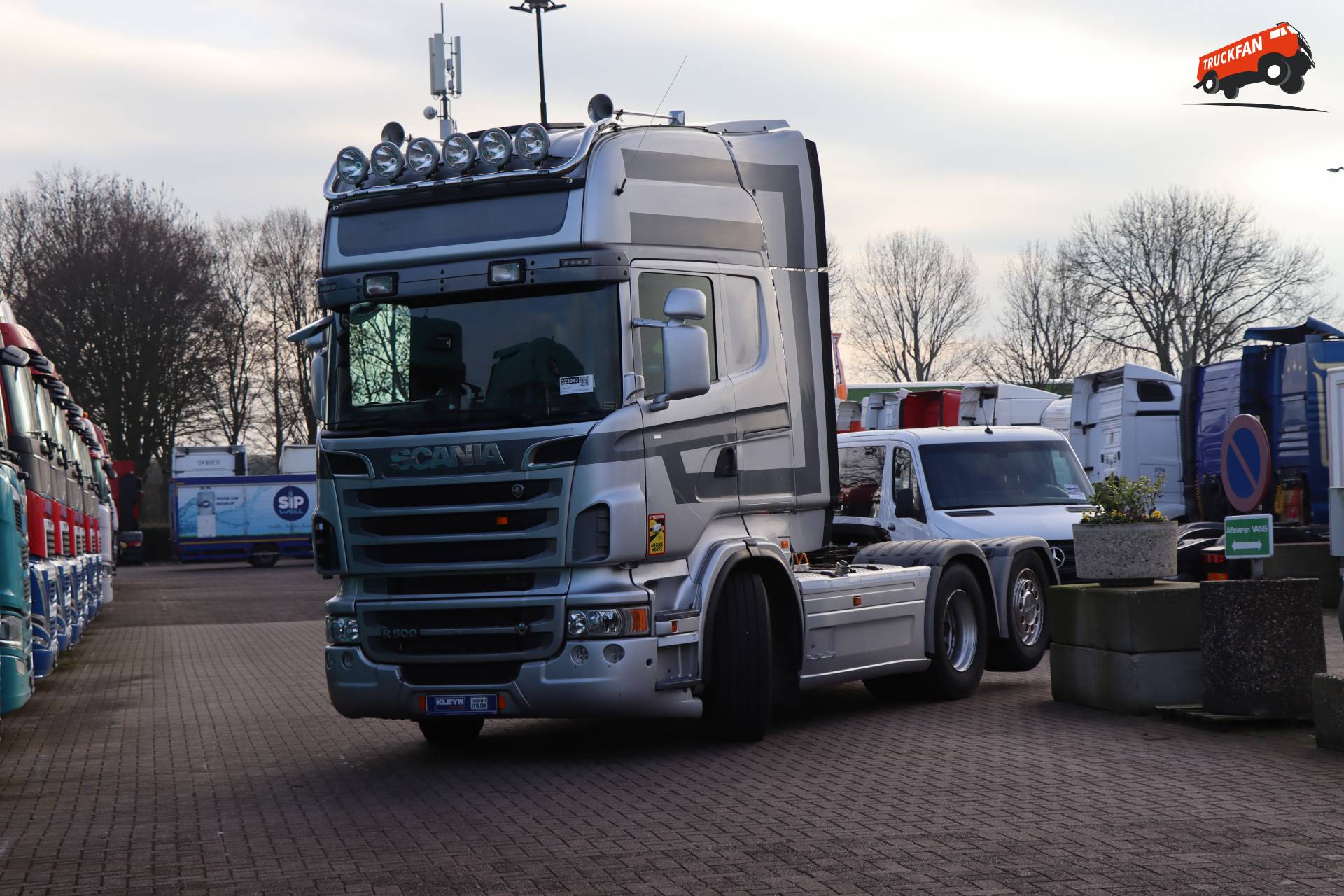 Kleyn Trucks levert Scania R500 af, gefotografeerd in Vuren