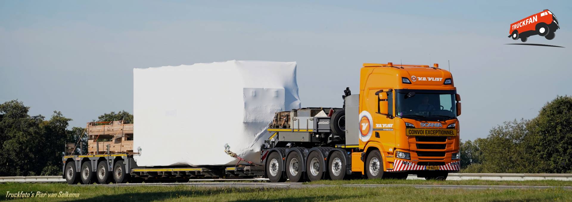 Scania 560R vrachtwagen van Bedrijf van der Vlist