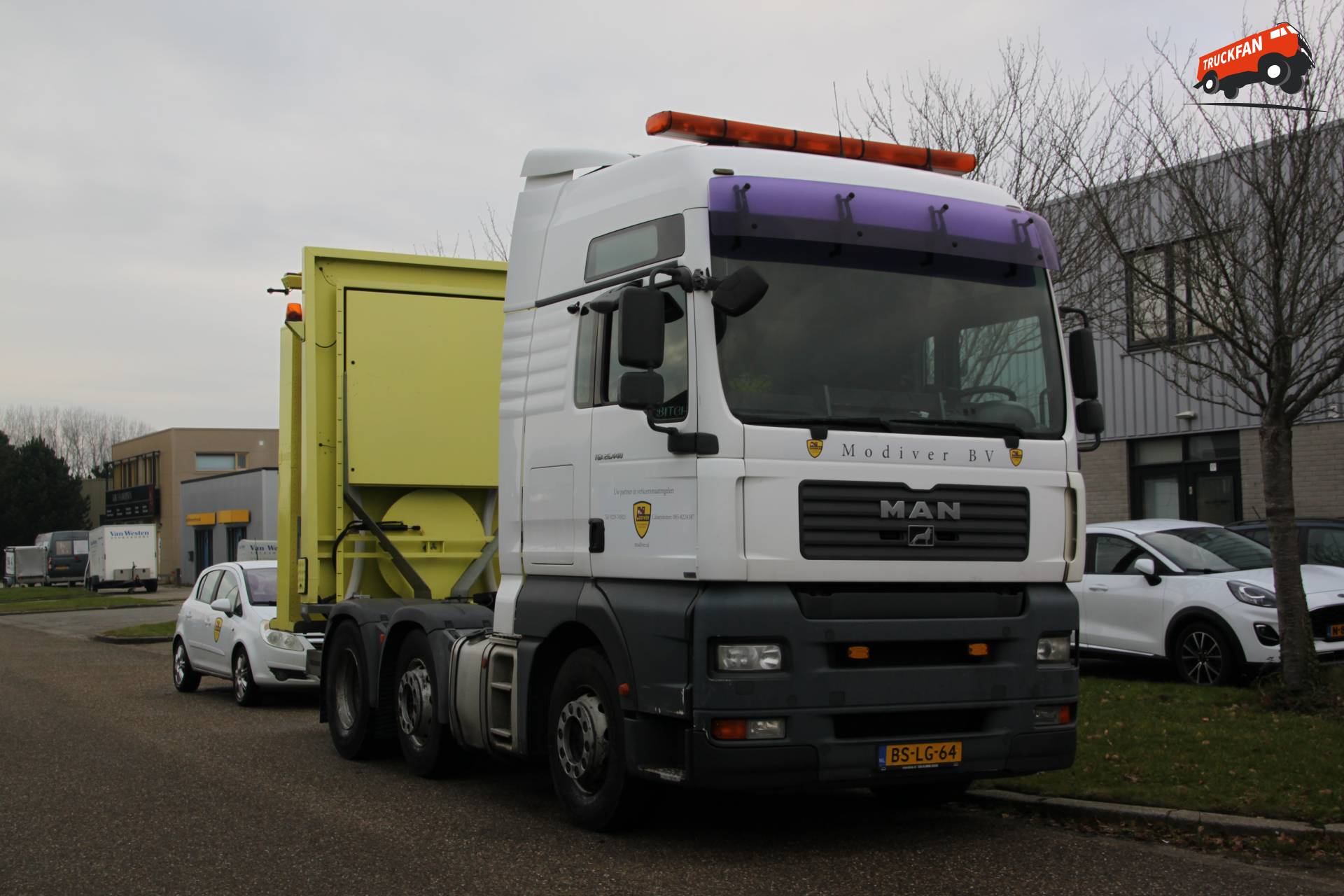 Modiver MAN TGA vrachtwagen in actie, 23 januari 2026