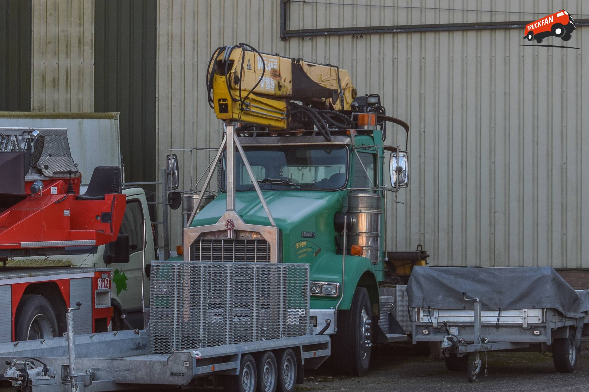 Kenworth T800 vrachtwagen bij Gebr. Prins Erica