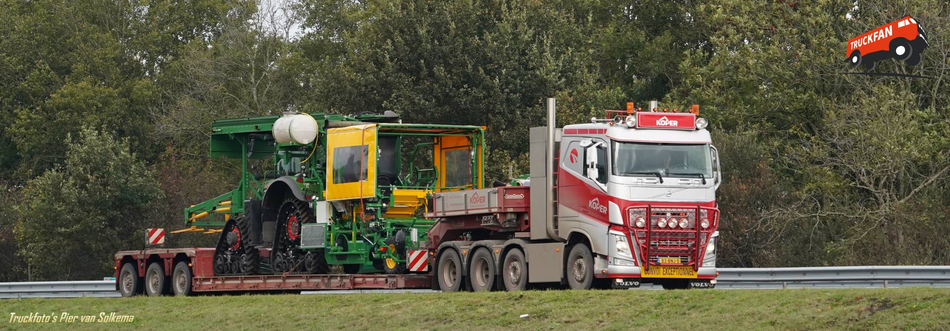 Volvo FH4 vrachtwagen op A7 Sneek