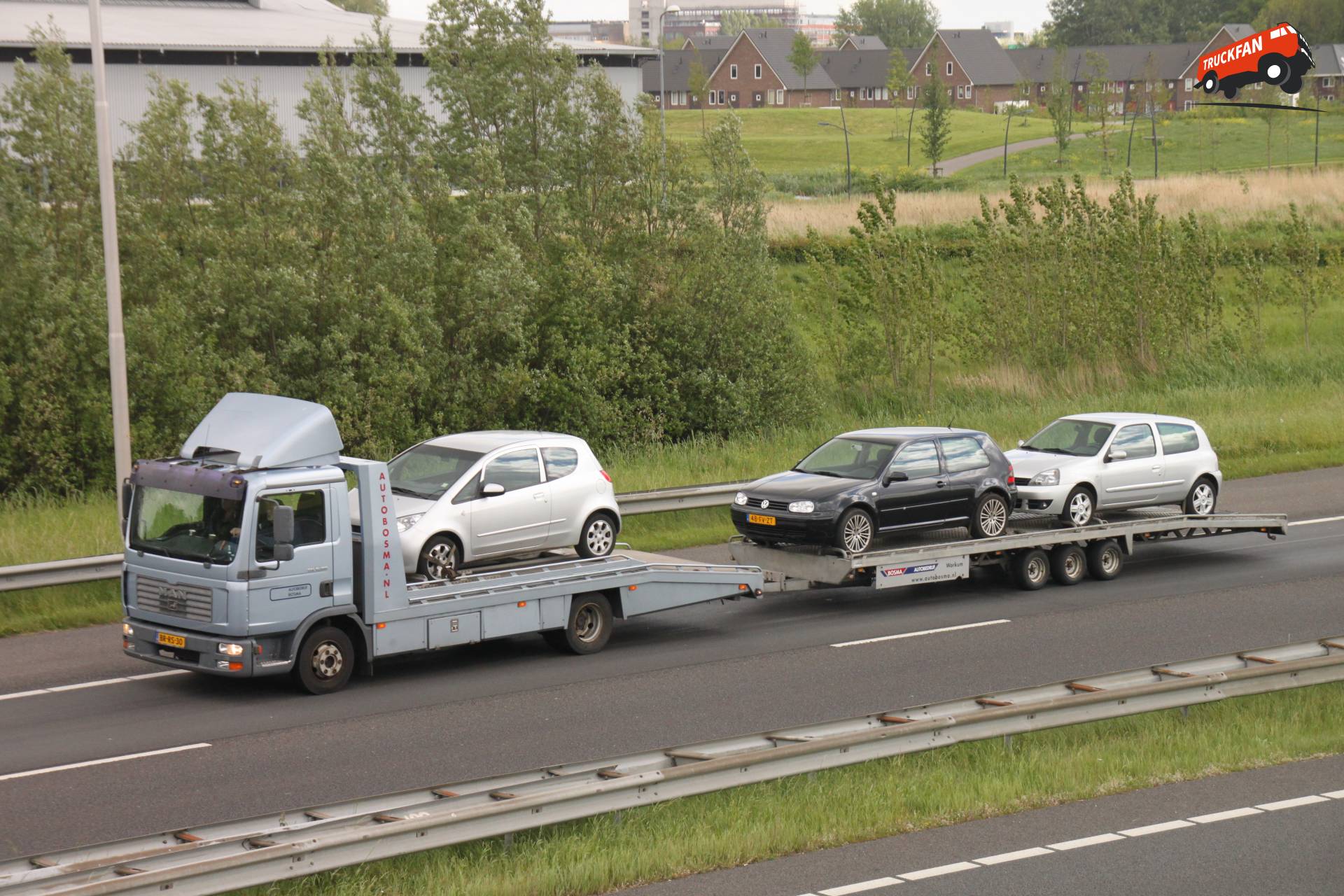 MAN TGL vrachtwagen van Auto Bosma in actie