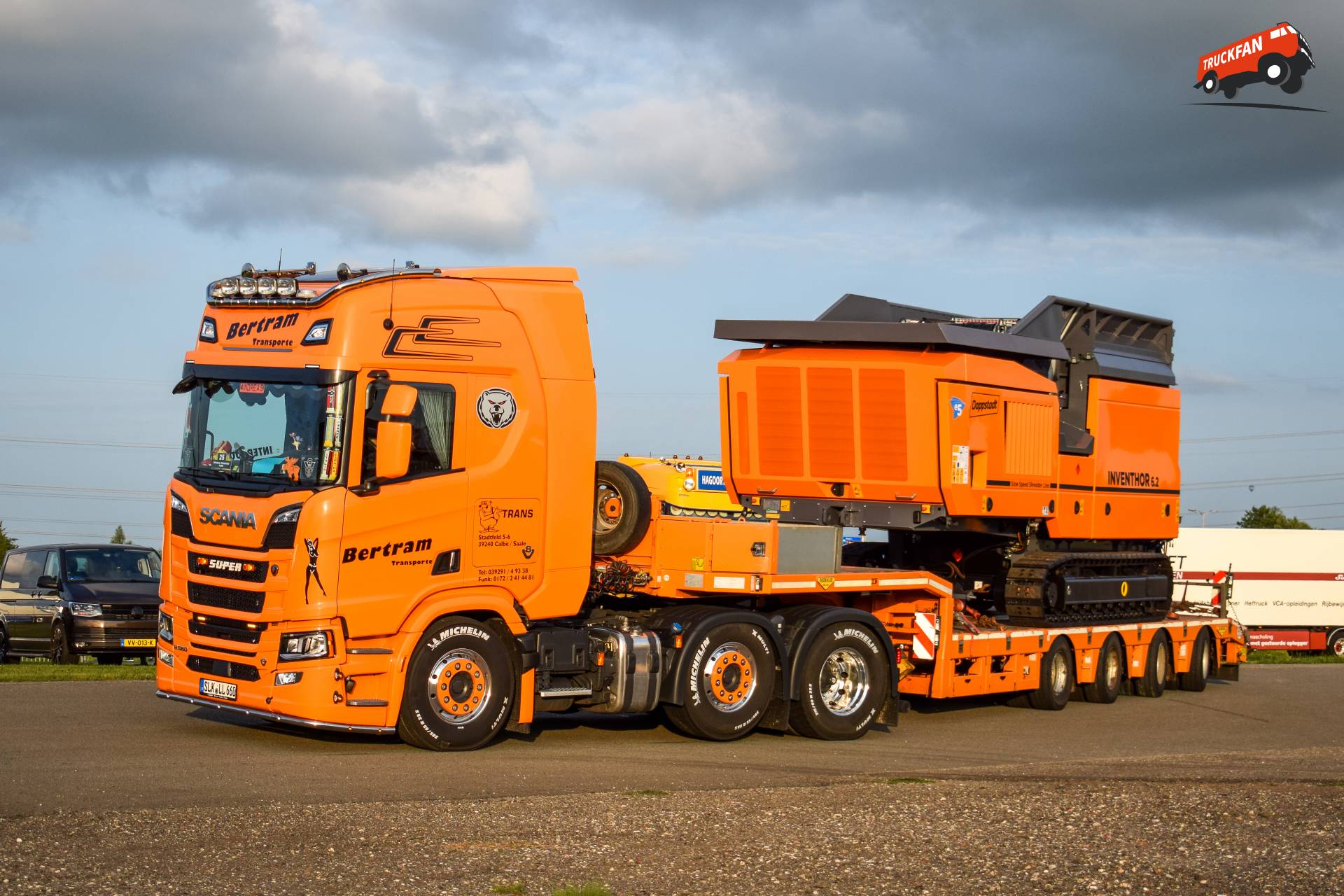 Scania R660NG Bertram Transporte Calbe (D) Broshuis Konvooi Truckstarfestival 2025