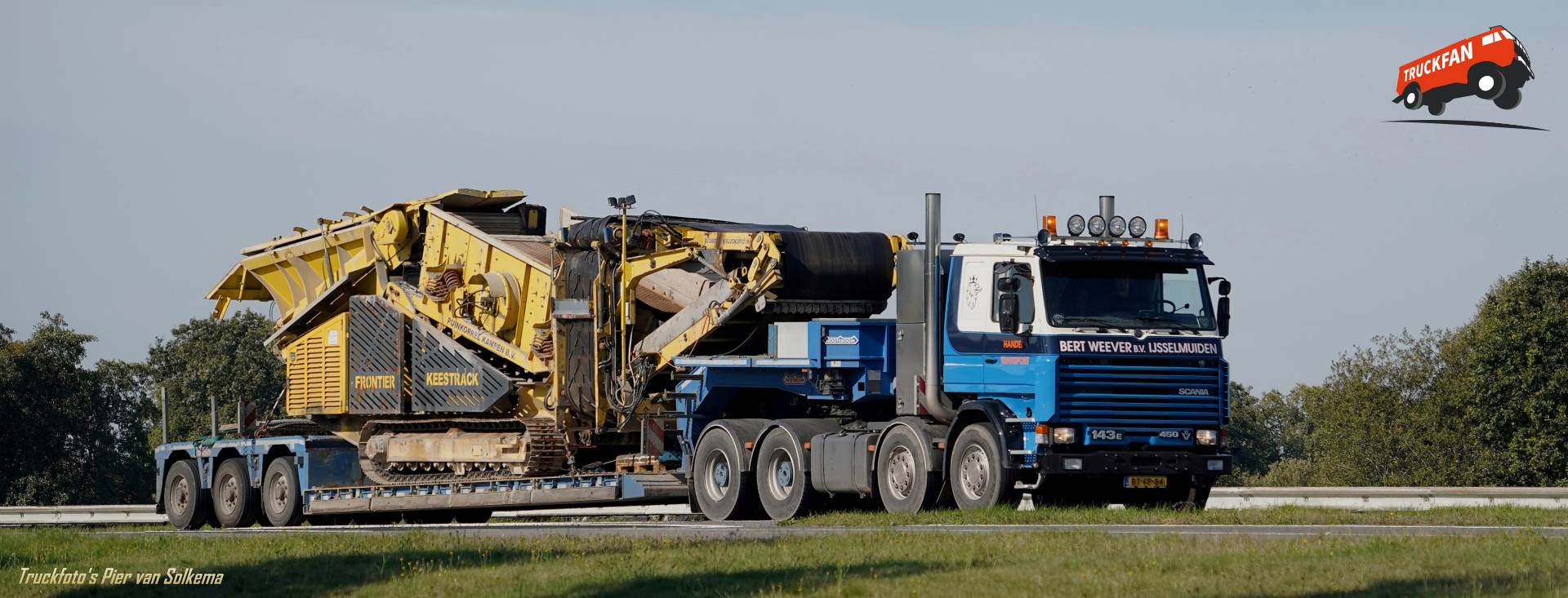 Scania 143E truck van bedrijf Weever