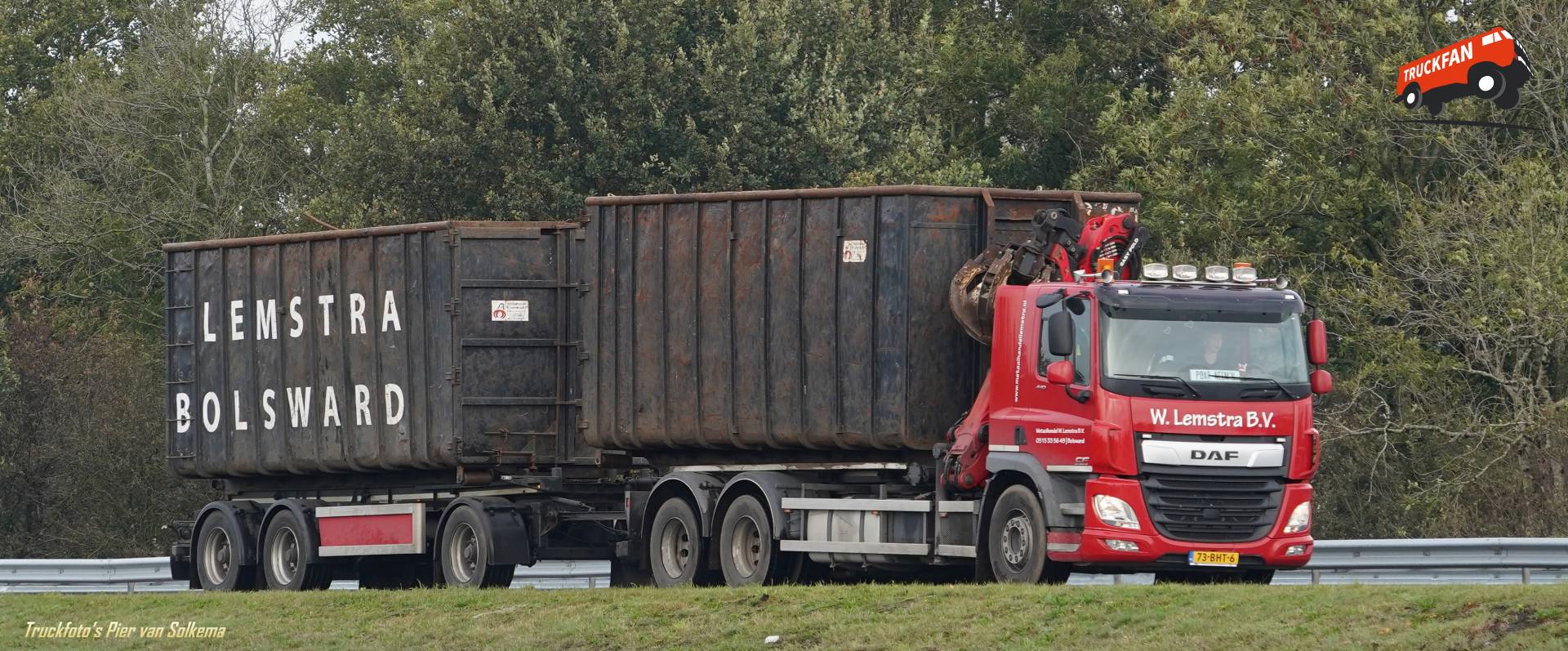 DAF CF truck bij bedrijf Lemstra