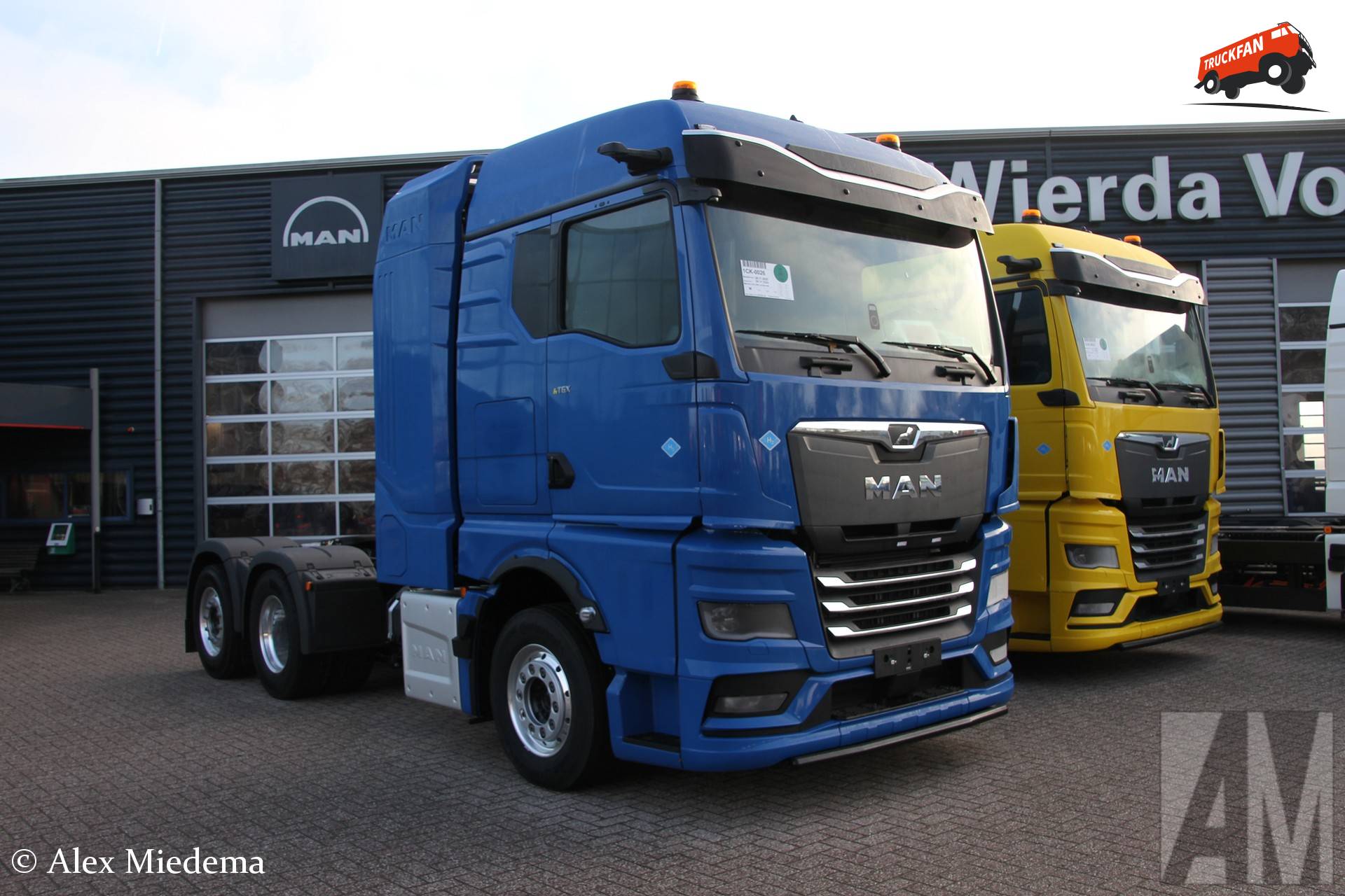 MAN hTGX waterstoftruck op locatie in Wierda Joure (december 2025)