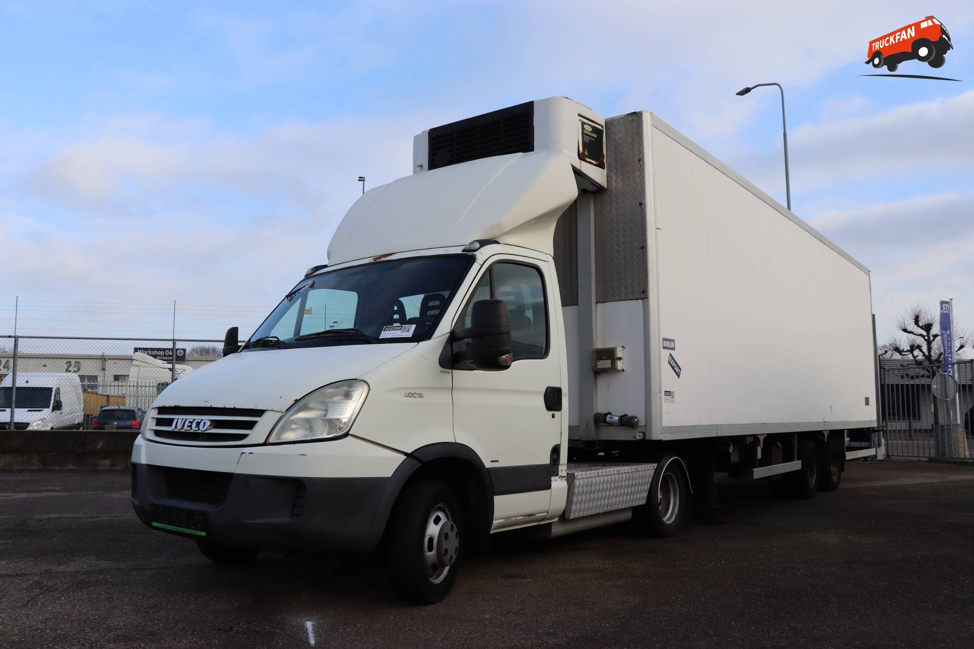 Iveco Daily trekker met Veldhuizen P31 6A koeloplegger in Vuren