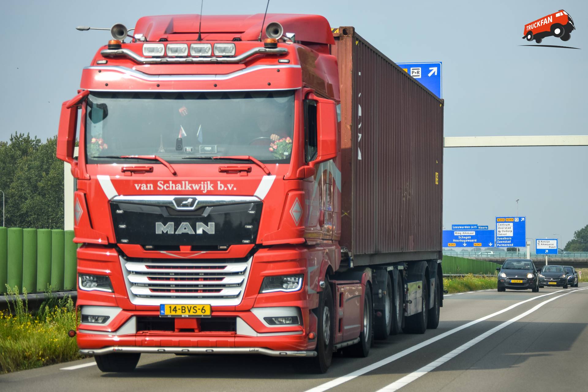 MAN TGX V.O.F. Van Schalkwijk b.v. Zaandam N244 Alkmaar Noord-Holland 