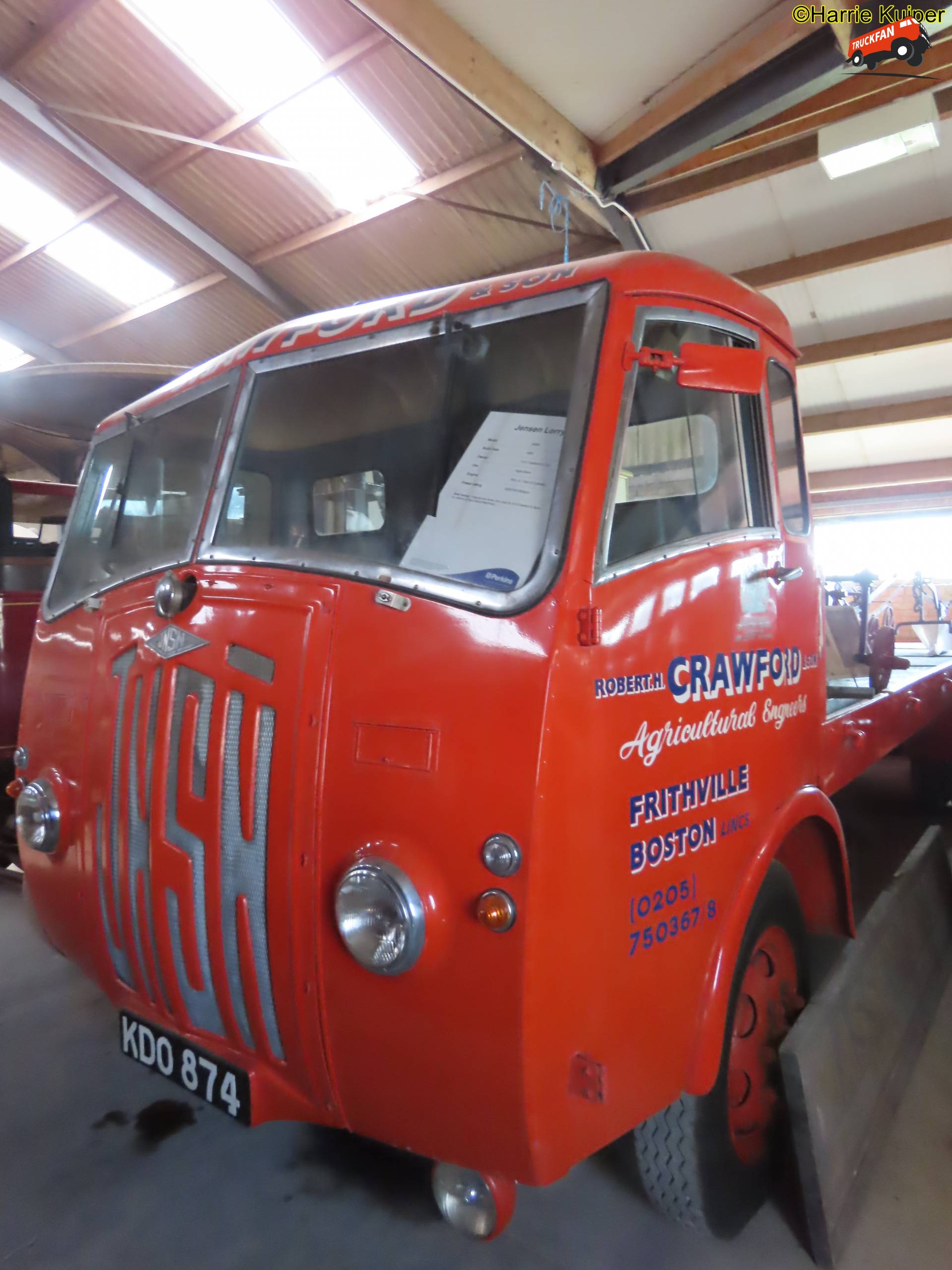 Jensen vrachtwagen tijdens rondreis in Engeland 2024