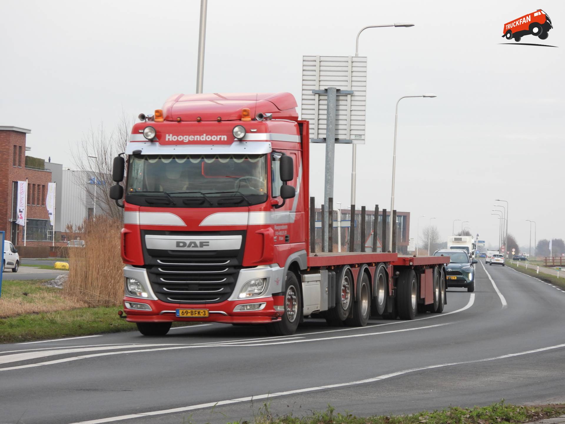 DAF XF 510 FAK truck op N210 bij Schoonhoven