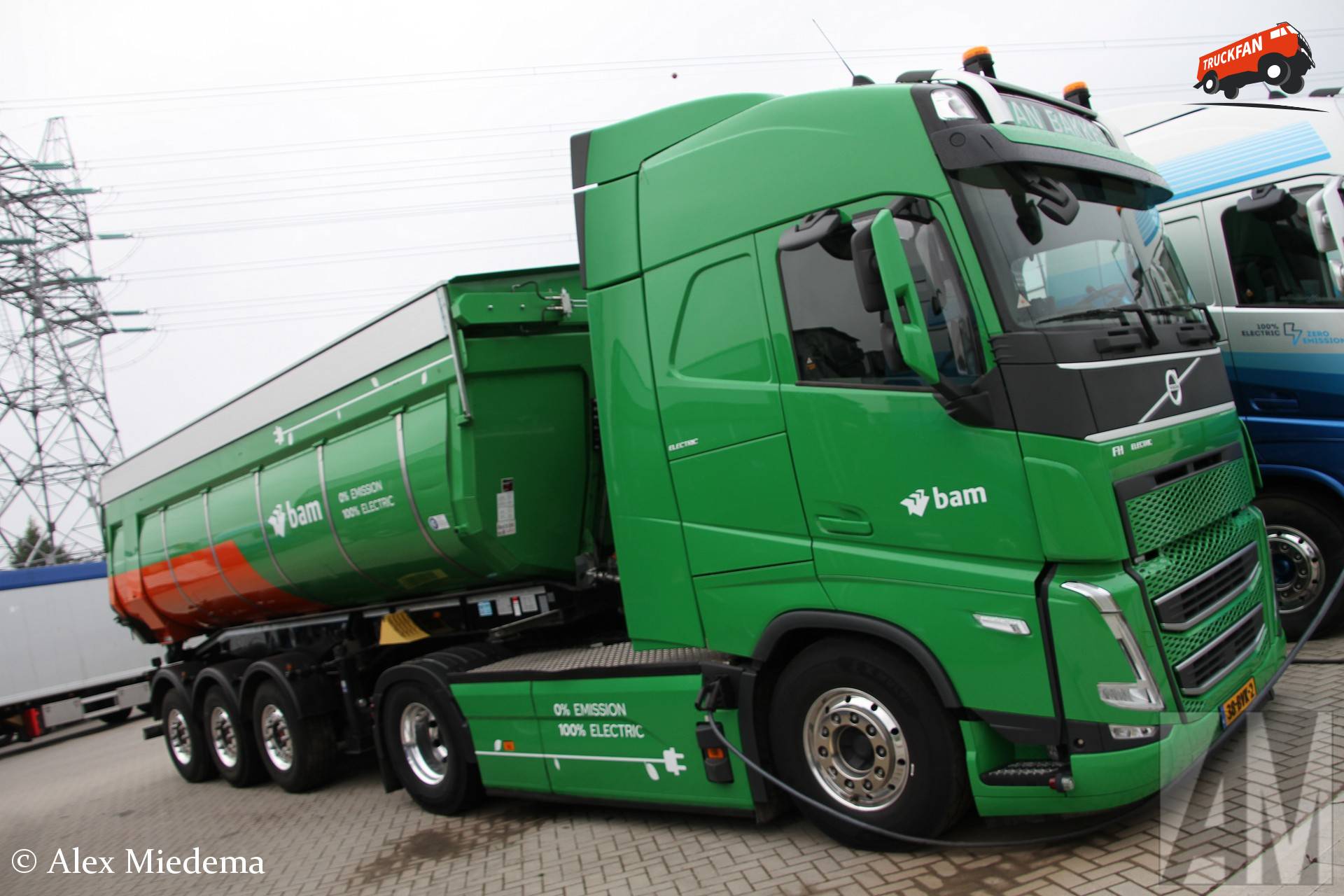 Volvo FH Electric truck van Jan Bakker in Oldebroek