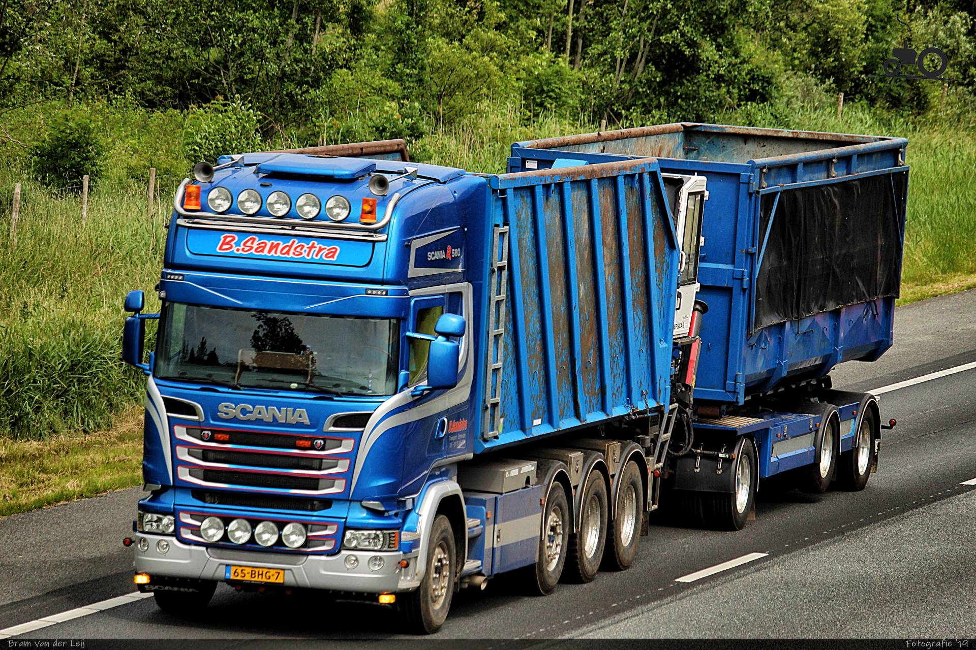 Foto Scania R580 Van B. Sandstra Mesthandel, Transport & Opslag Bedrijf ...