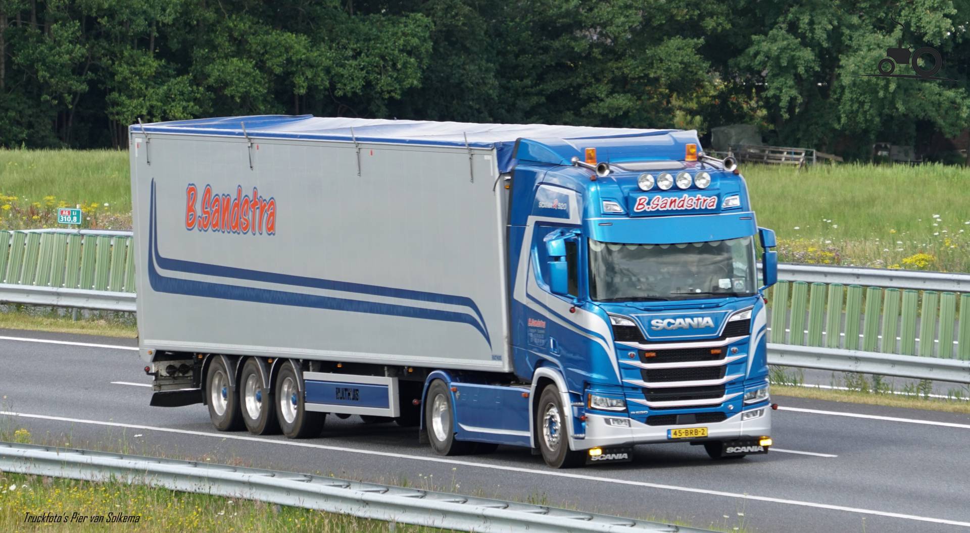 Foto Scania R520 (new) van B. Sandstra Mesthandel, Transport & Opslag ...