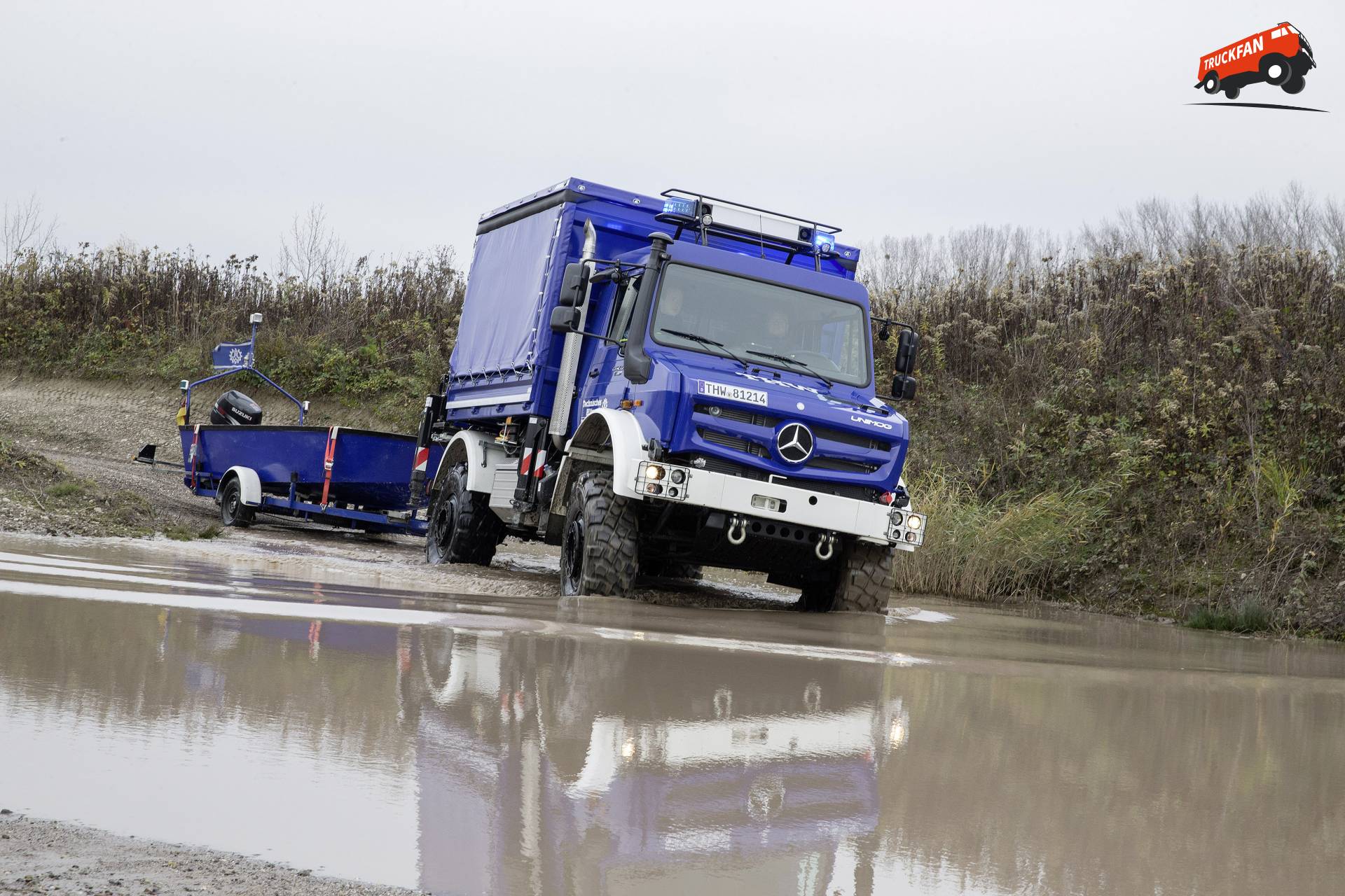 Foto Unimog U5023 van Boeren, Technisches Hilfswerk (THW) - TruckFan
