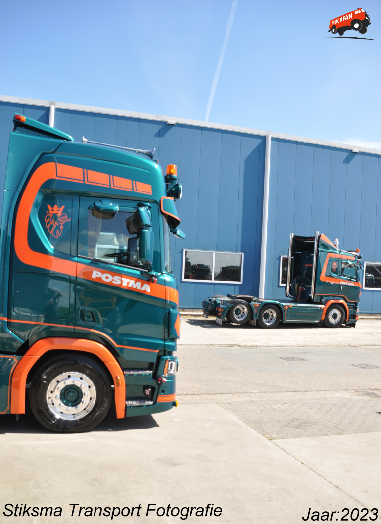 Foto Scania Vrachtwagen Van Transportonderneming Postma Grijpskerk Truckfan