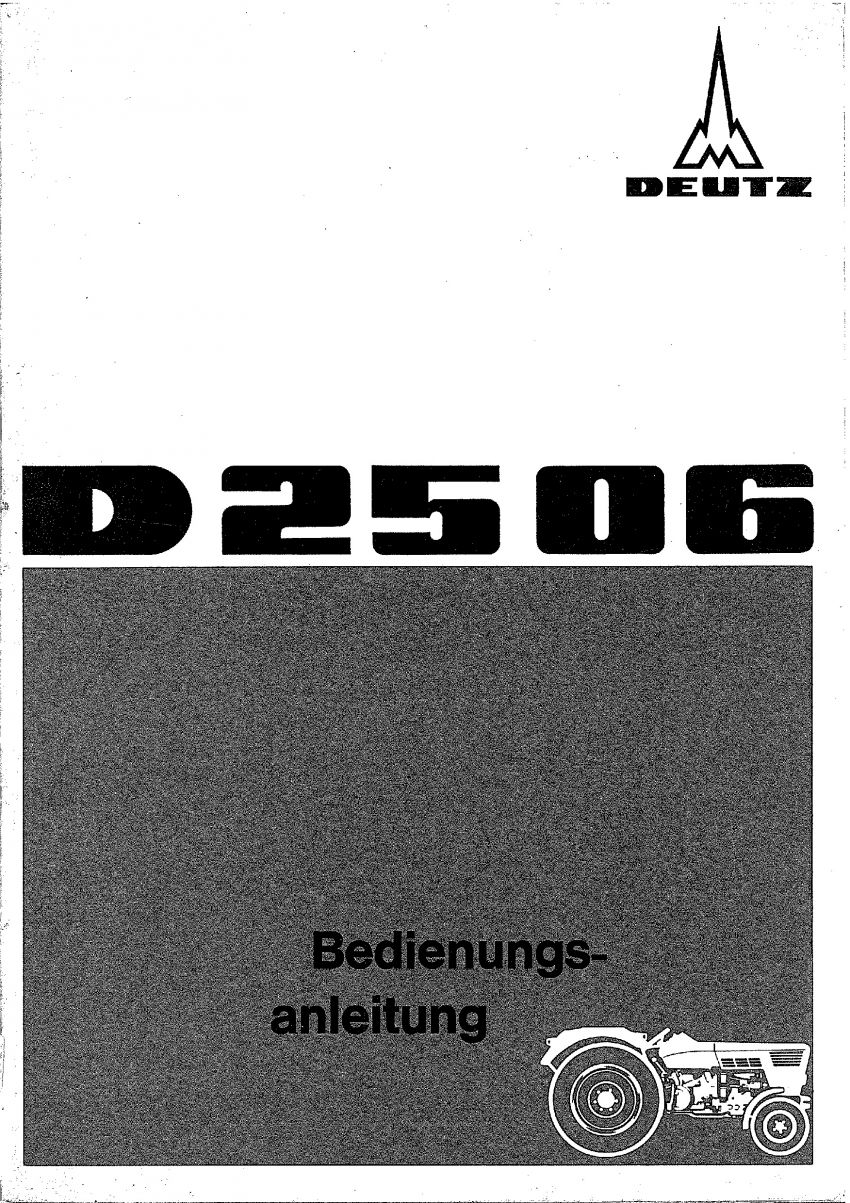 Deutz D2506 - Bedieningshandleiding