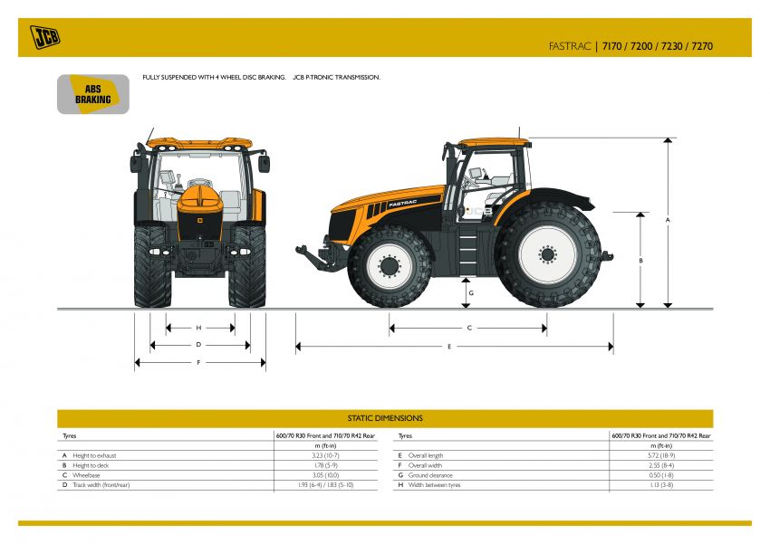 JCB 7000 Series Specifications
